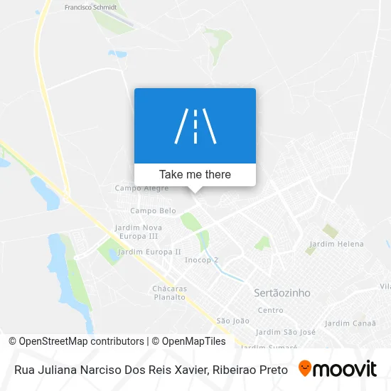 Rua Juliana Narciso Dos Reis Xavier map