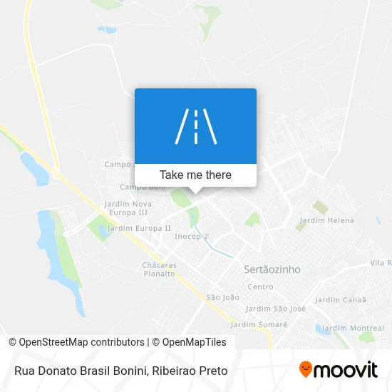 Rua Donato Brasil Bonini map