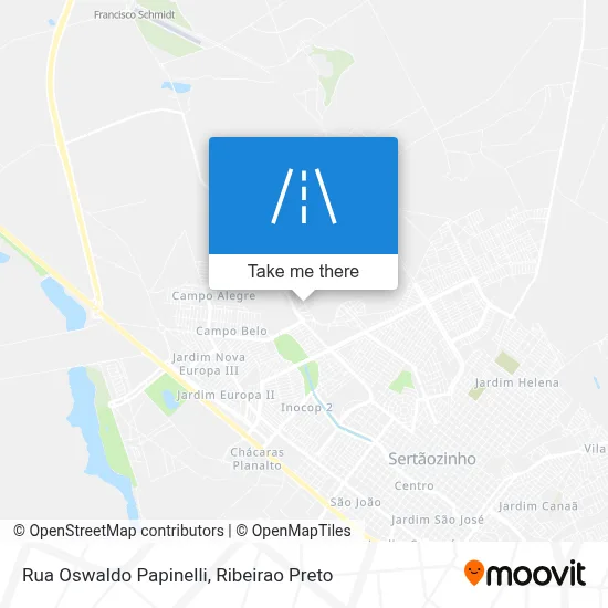 Rua Oswaldo Papinelli map