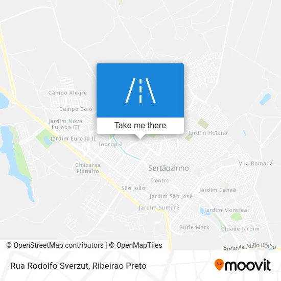 Rua Rodolfo Sverzut map