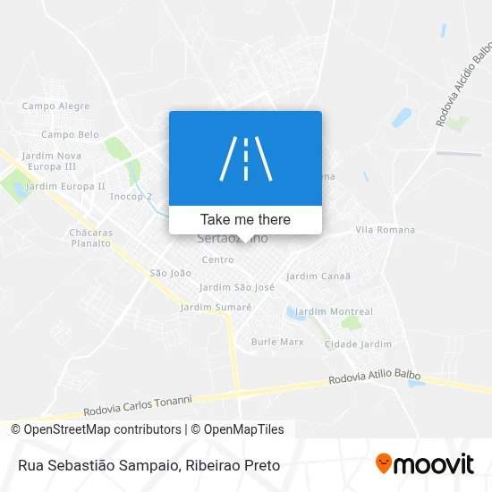 Rua Sebastião Sampaio map