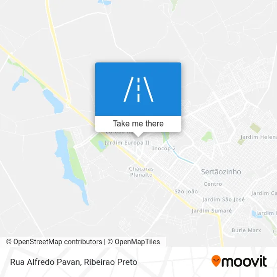 Rua Alfredo Pavan map