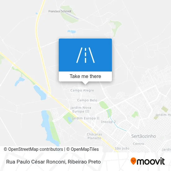Rua Paulo César Ronconi map