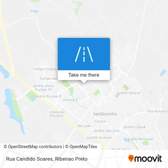 Rua Candido Soares map