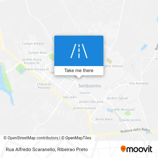 Rua Alfredo Scaranello map