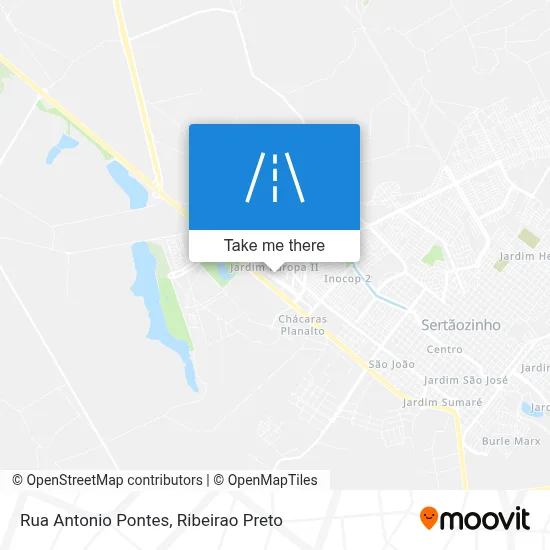 Rua Antonio Pontes map
