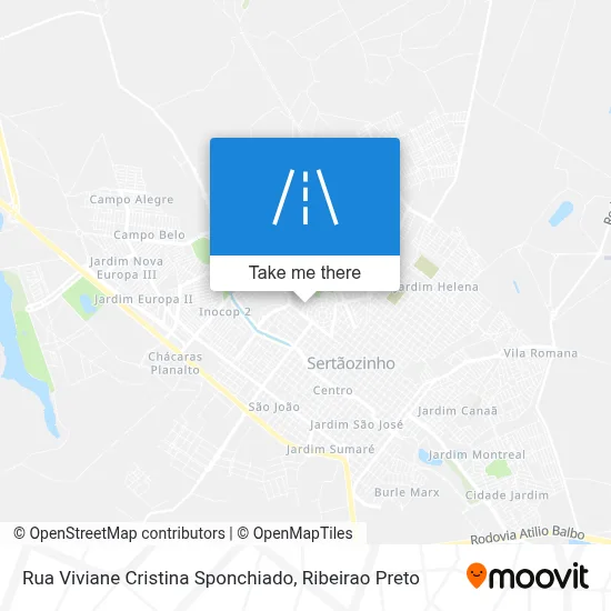 Rua Viviane Cristina Sponchiado map