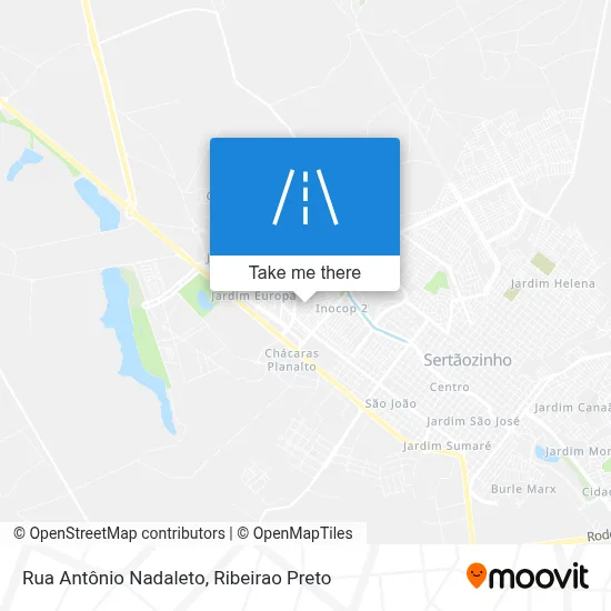 Rua Antônio Nadaleto map