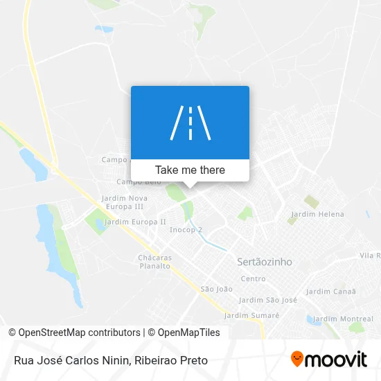 Rua José Carlos Ninin map