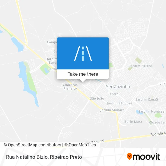 Rua Natalino Bizio map