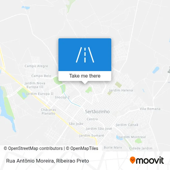 Rua Antônio Moreira map