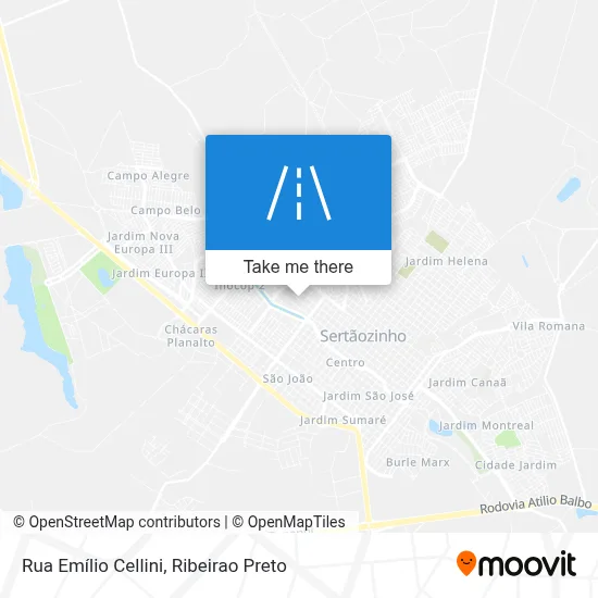 Rua Emílio Cellini map