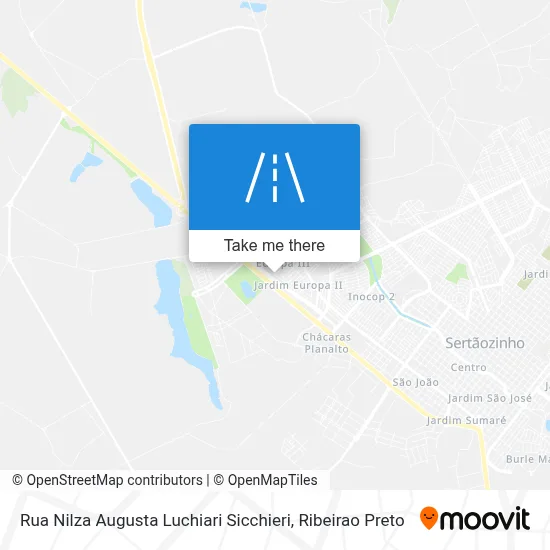 Rua Nilza Augusta Luchiari Sicchieri map