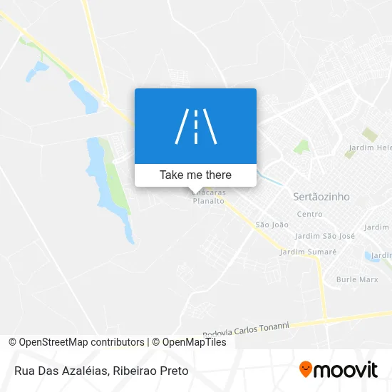 Rua Das Azaléias map