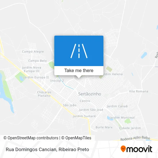 Rua Domingos Cancian map