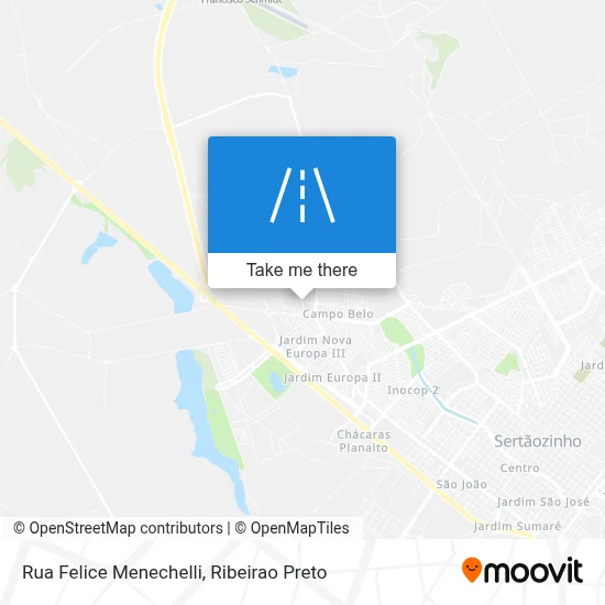 Rua Felice Menechelli map