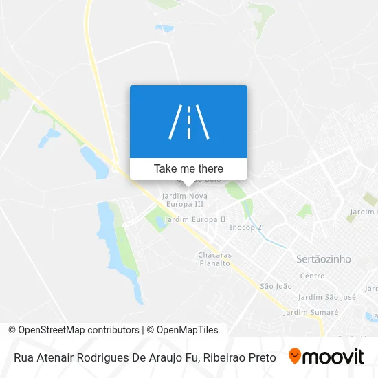 Rua Atenair Rodrigues De Araujo Fu map