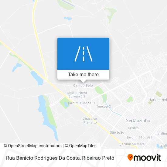 Rua Benicio Rodrigues Da Costa map