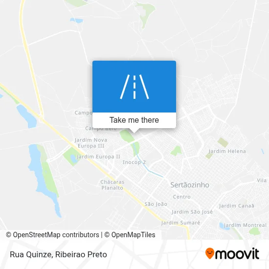 Rua Quinze map