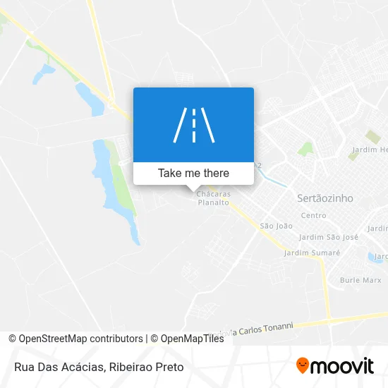 Rua Das Acácias map