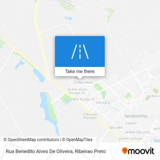 Rua Benedito Alves De Oliveira map