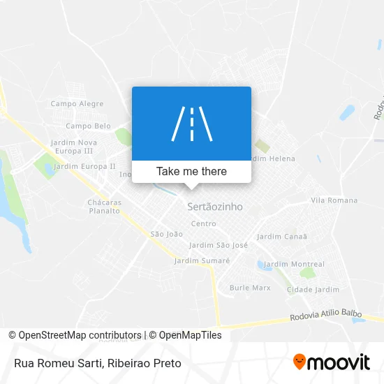 Rua Romeu Sarti map