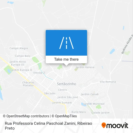 Rua Professora Celina Paschoal Zanini map