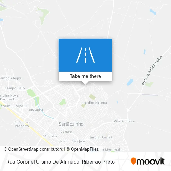 Rua Coronel Ursino De Almeida map