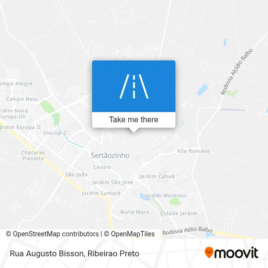 Rua Augusto Bisson map