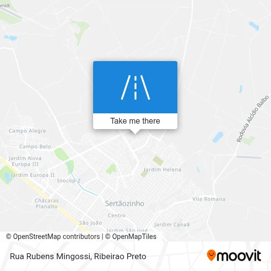 Rua Rubens Mingossi map