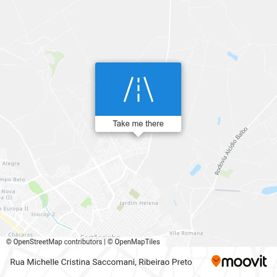 Rua Michelle Cristina Saccomani map