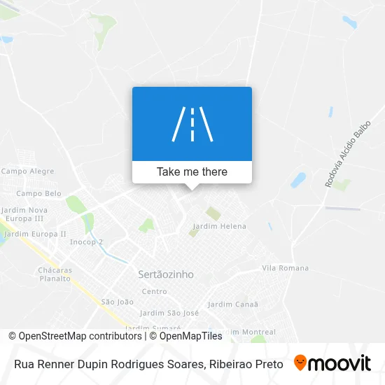 Rua Renner Dupin Rodrigues Soares map