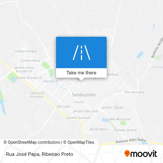 Rua José Papa map