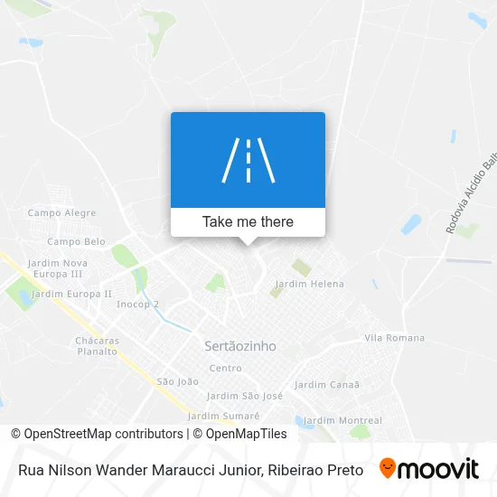 Rua Nilson Wander Maraucci Junior map