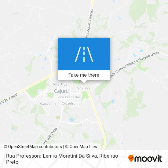 Rua Professora Lenira Moretini Da Silva map