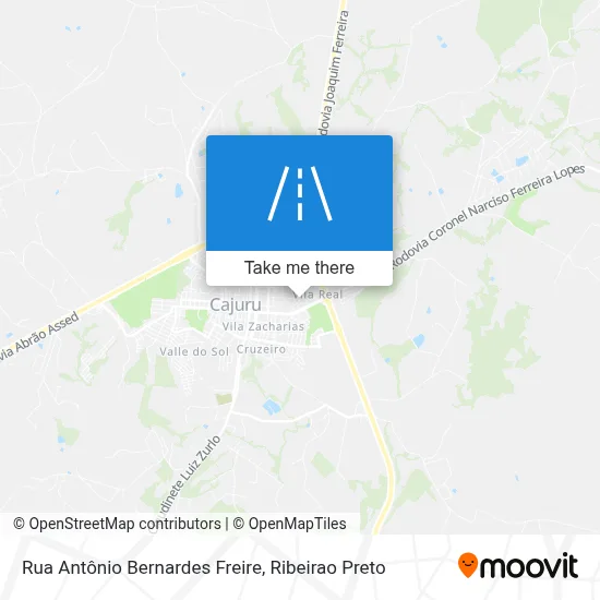 Rua Antônio Bernardes Freire map