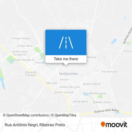 Rua Antônio Negri map