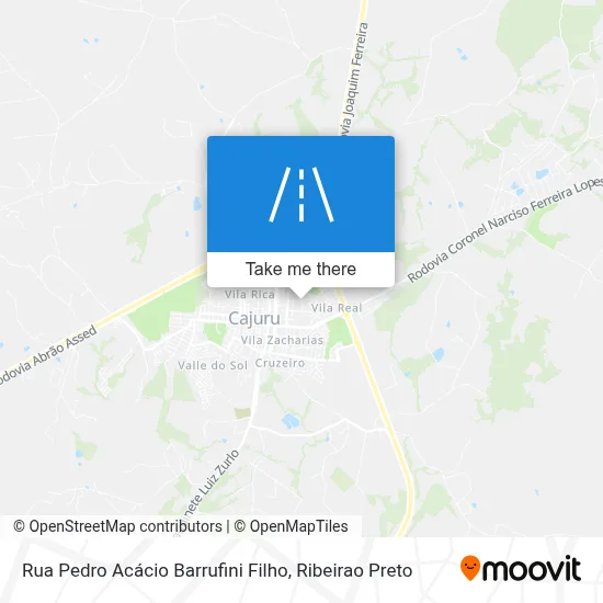 Rua Pedro Acácio Barrufini Filho map
