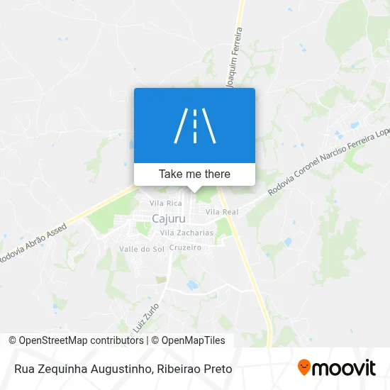 Rua Zequinha Augustinho map
