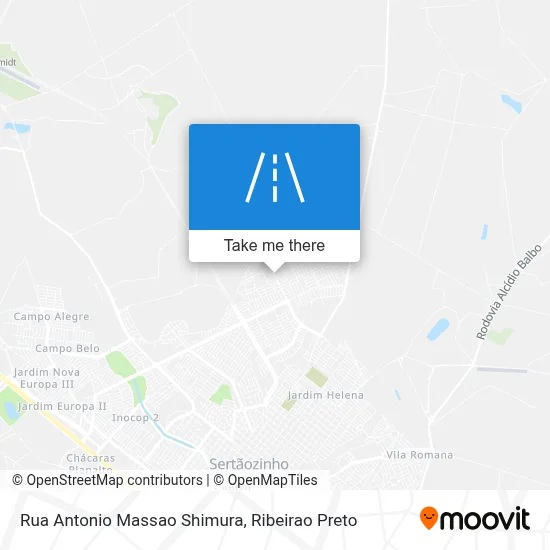 Rua Antonio Massao Shimura map