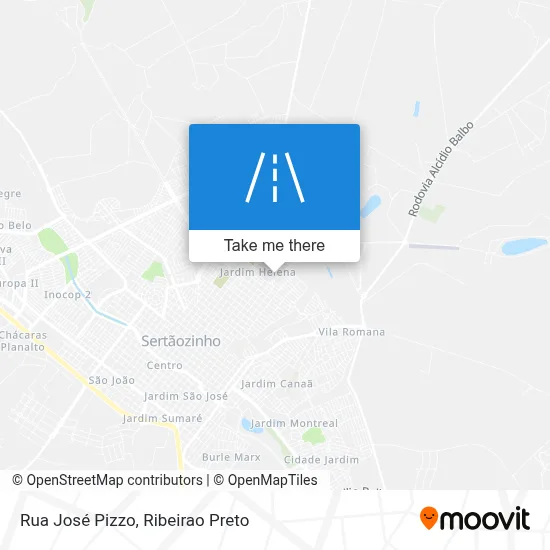 Rua José Pizzo map