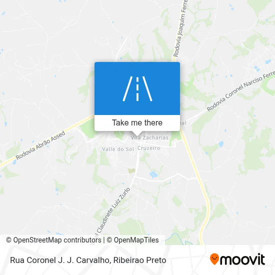 Rua Coronel J. J. Carvalho map