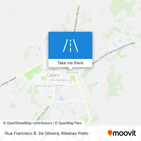 Rua Francisco B. De Oliveira map