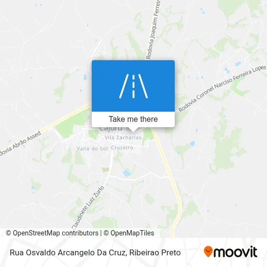 Rua Osvaldo Arcangelo Da Cruz map
