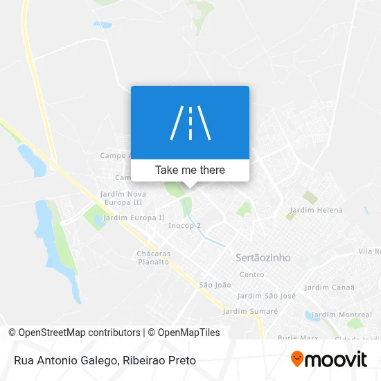 Rua Antonio Galego map