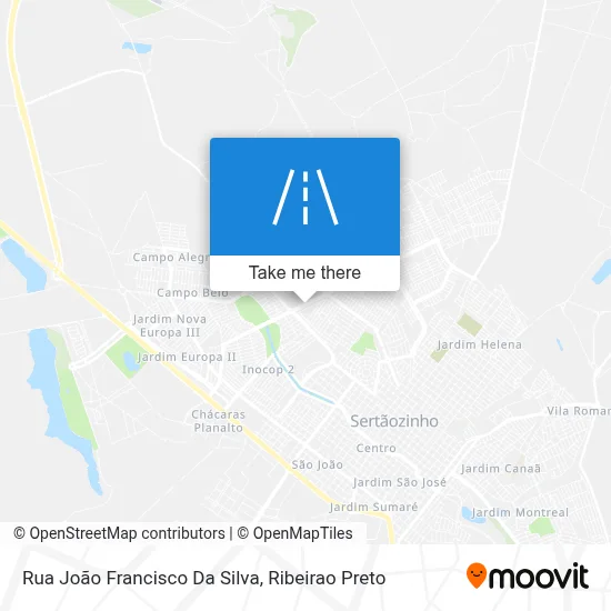 Rua João Francisco Da Silva map