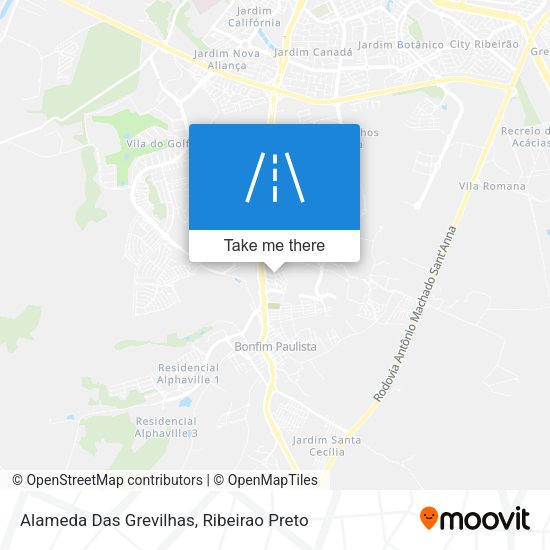 Alameda Das Grevilhas map