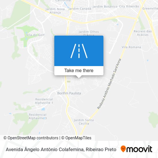 Avenida Ângelo Antônio Colafemina map