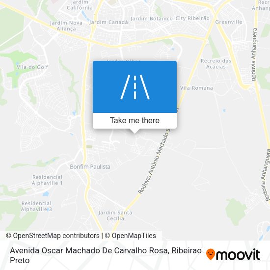 Avenida Oscar Machado De Carvalho Rosa map