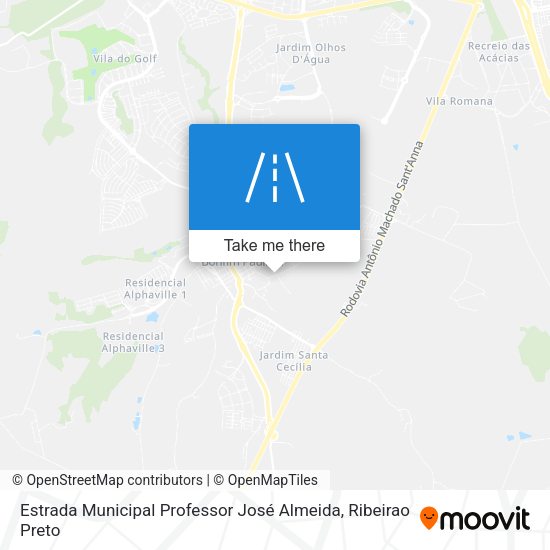 Estrada Municipal Professor José Almeida map